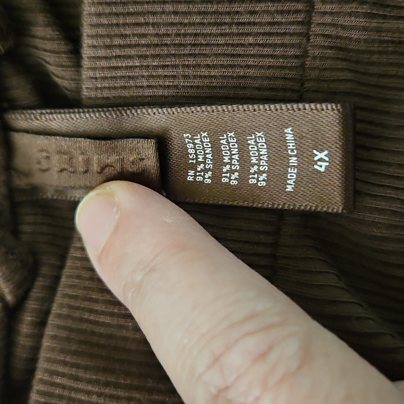 4x SKIMS Brown Wide-Leg Pants - Picture 2 of 3